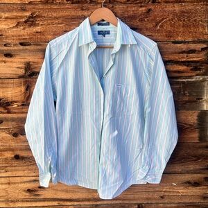 FACONNABLE | Striped Button Down Shirt M